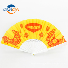 cheap wholesale plastic ribs hand fan with your logo